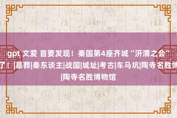 gpt 文爱 首要发现！秦国第4座齐城“汧渭之会”找到了！|墓葬|秦东谈主|战国|城址|考古|车马坑|陶寺名胜博物馆