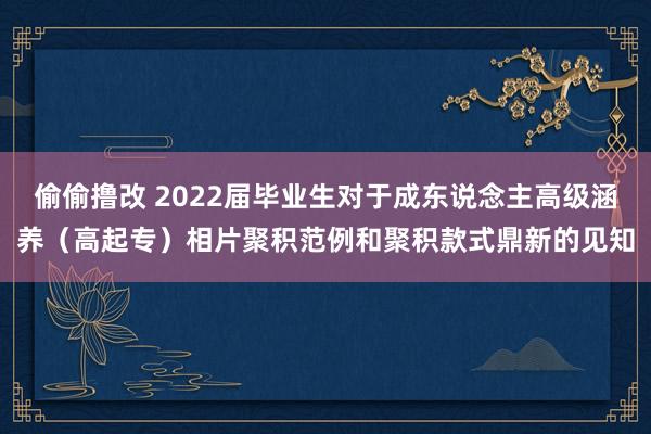 偷偷撸改 2022届毕业生对于成东说念主高级涵养（高起专）相片聚积范例和聚积款式鼎新的见知
