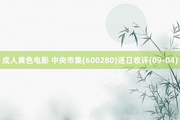 成人黄色电影 中央市集(600280)逐日收评(09-04)